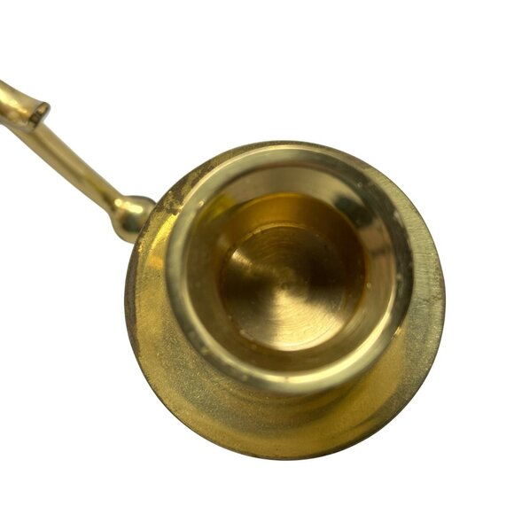 Vintage Brass Double Arm Wall Candle Holder MCM Hollywood Regency Decor 12 Inch - Picture 7 of 16